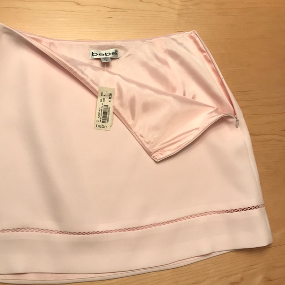 BEBE Beautiful 2-Pc Pink Top and Skirt Set Sz 8 - Picture 11 of 16
